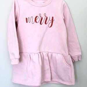 Girls Christmas Sweatshirt Dress
